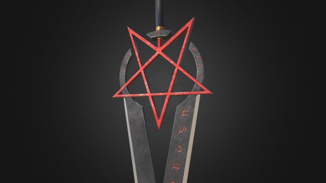 Sci-Fi Sword 3D Model