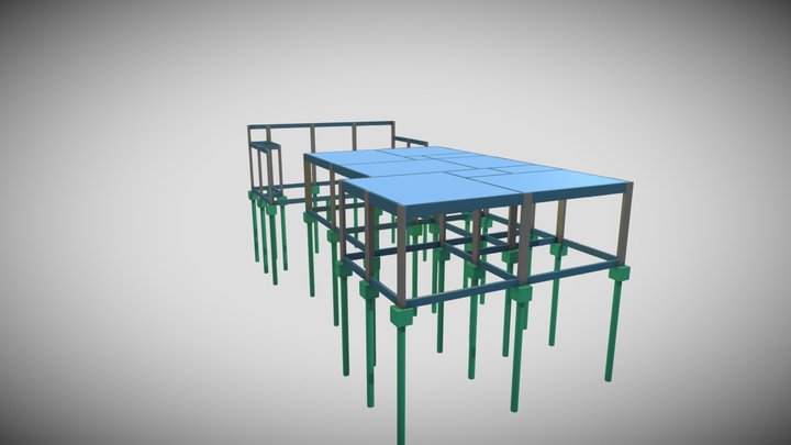 PROJETO ESTRUTURAL CASA JOSÉ ANTÔNIO VIEIRA 3D Model