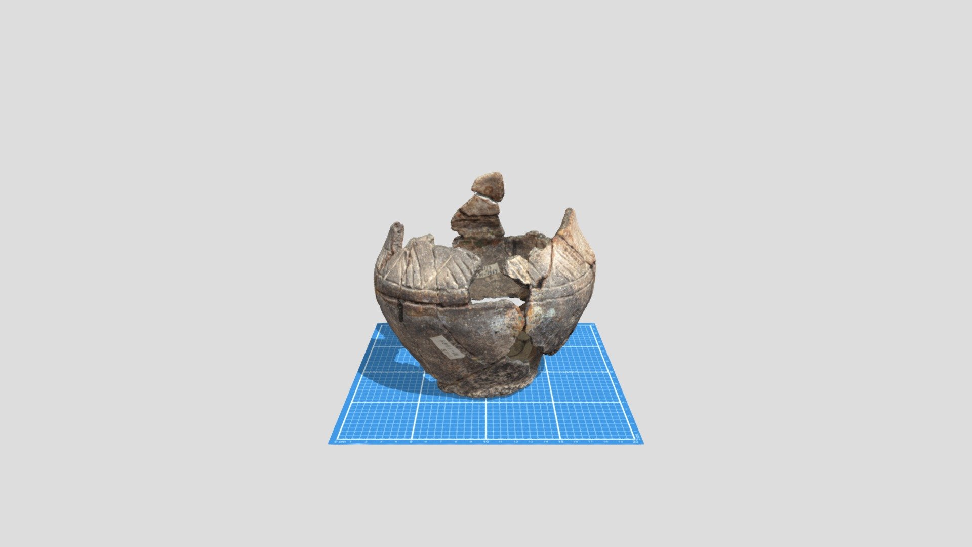 Муминабад. Погребение 1. Инвентарь — Sketchfab embed 3D viewer