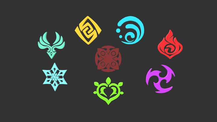 Elements (Genshin Impact) 3D Model