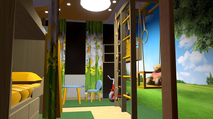 Kids room (Детская) 3D Model
