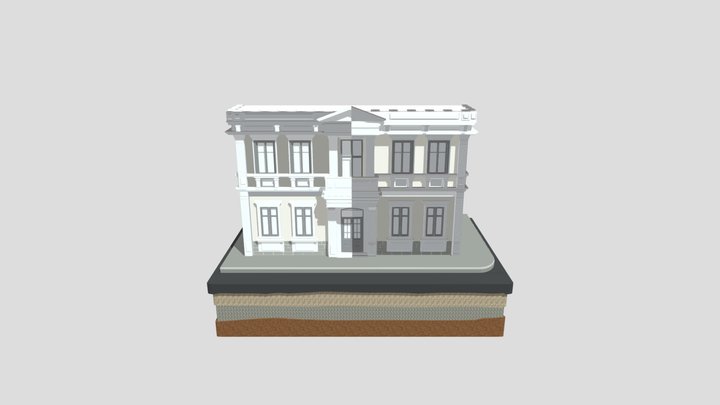 Old Istanbul City Building 002 3D Model