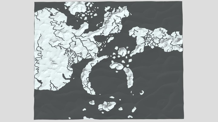 Naruto 3D Map 3D Model