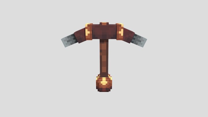 Minecraft Pickaxe 3D Model