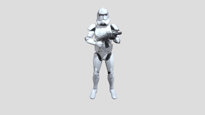 Stormtrooper Stance 3D Model