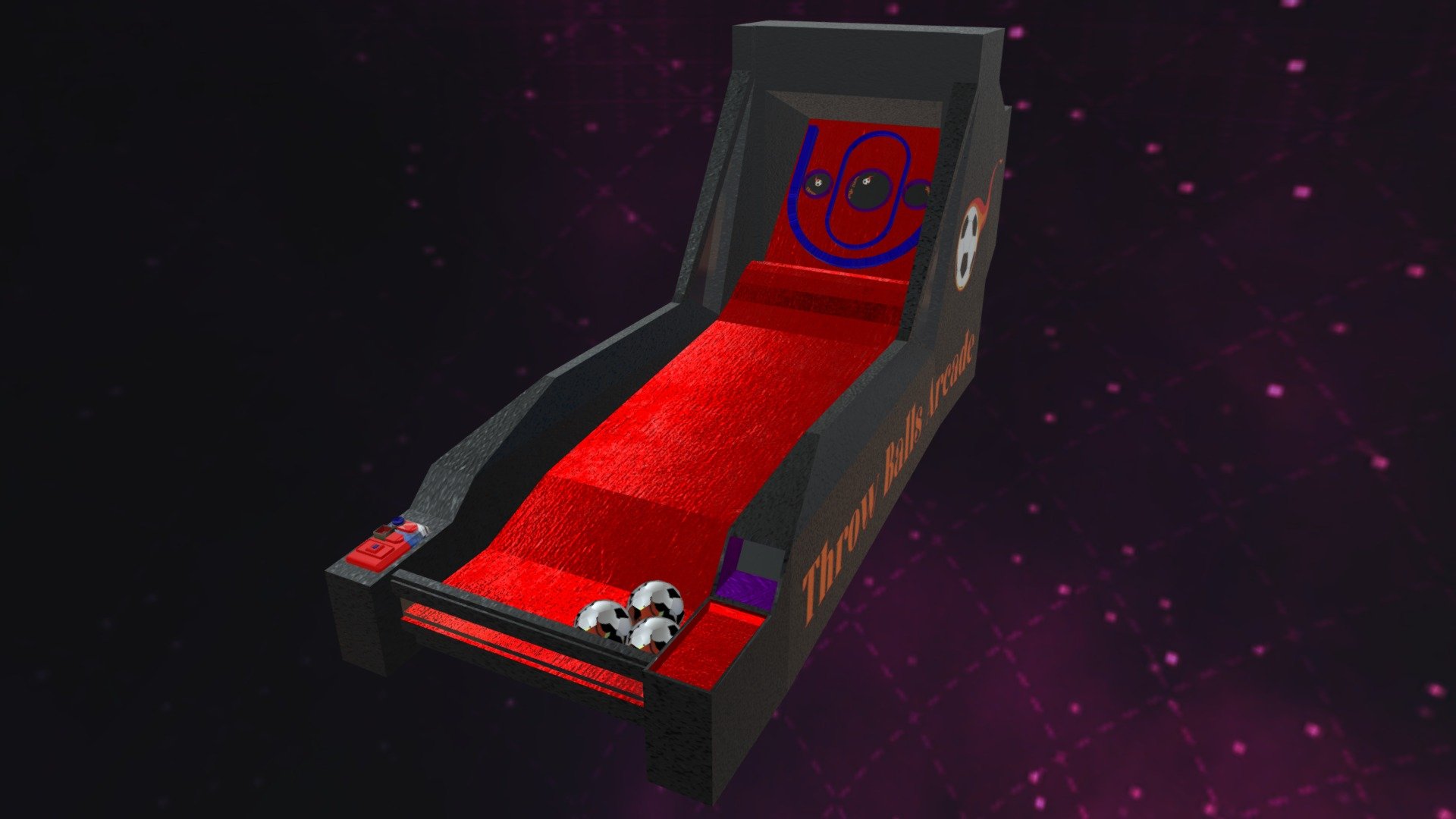 Throw Balls Arcade .Blend FREE Low Poly (v1.0)