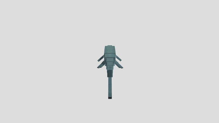 Acurrate Mosasaurus MCPE 3D Model