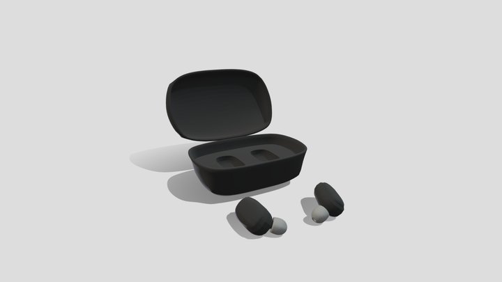 Bluetooth Earbuds 3D Model