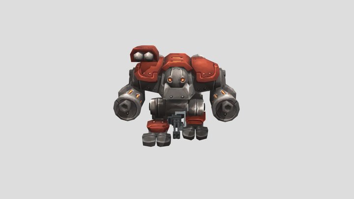 Robot of chicken gun 3D Model