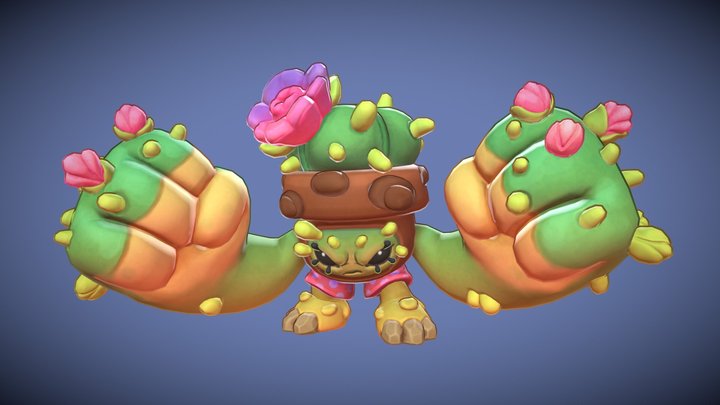 Cactus Fighter 3D Model