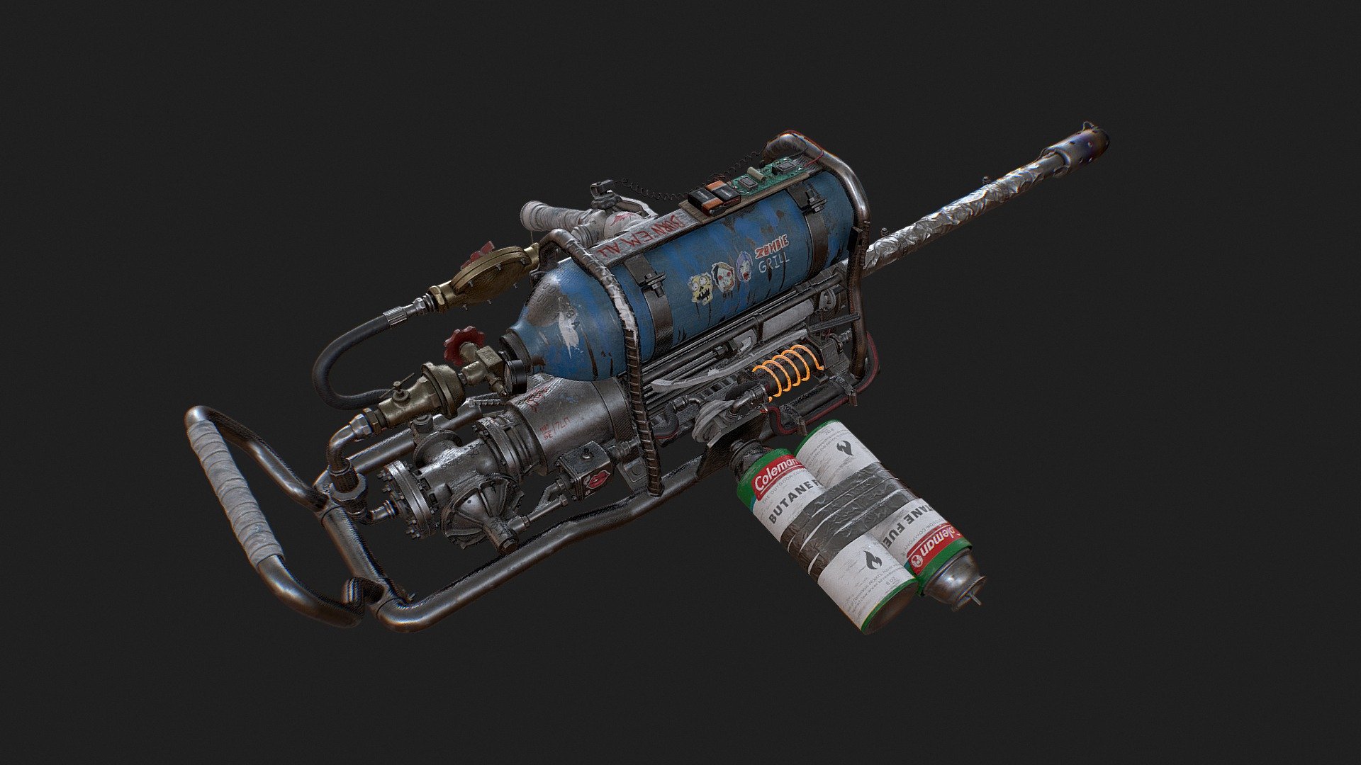 Flame Thrower - Buy Royalty Free 3D model by emran.bayati [8ba0b9f ...