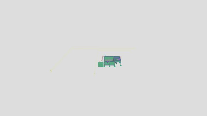 Projeto Hidráulico Piscina 3D Model