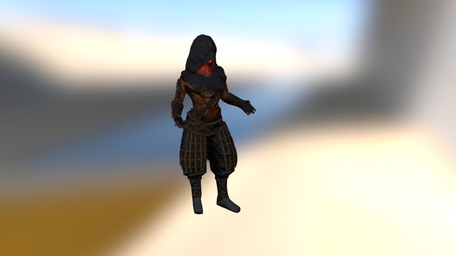 Hooded Idle 3D Model