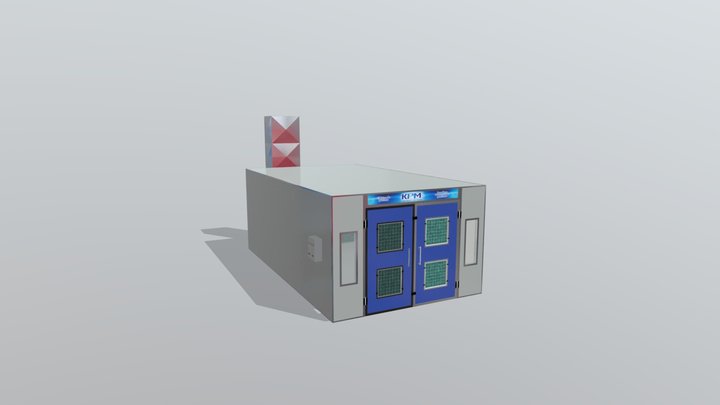 Cabina de pintura KPM Clase A 3D Model