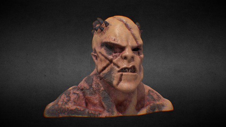 Demon Bust 3D Model