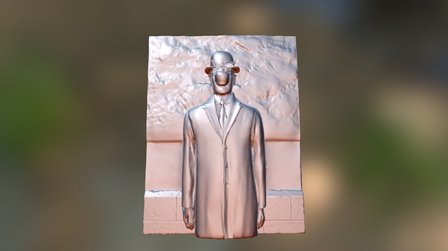 Magritte - The Son of Man 3D Model
