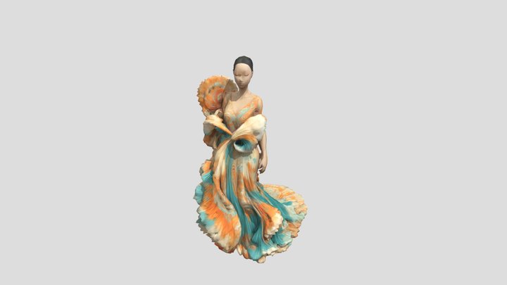Wild Muse - Fashion Marine Elegance 3D Model