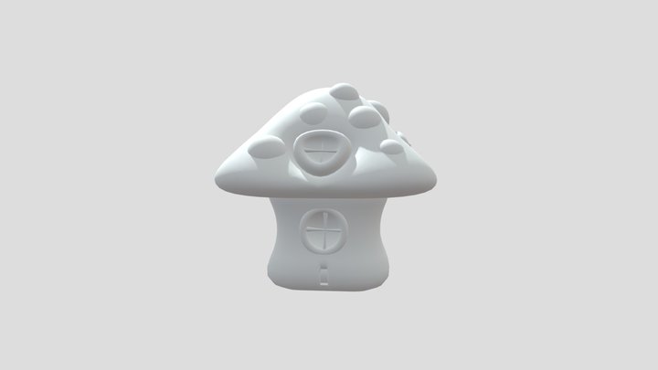Mushroom Simple House 3D Model