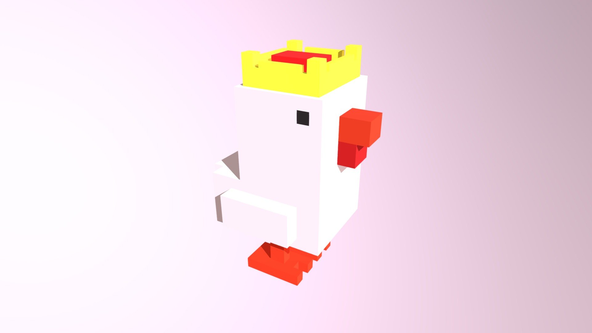 Voxel Birthday Chicken - 3D model by Guillermo Willy Moral (@willymoral ...