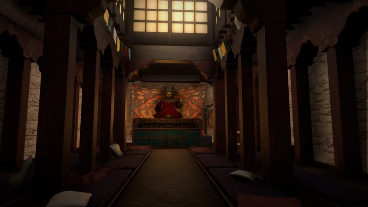 Tibetan Monastery 3D Model