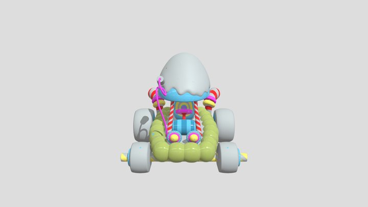 Candy Car 3D Model