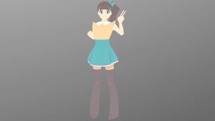 あいちゃん 3D Model