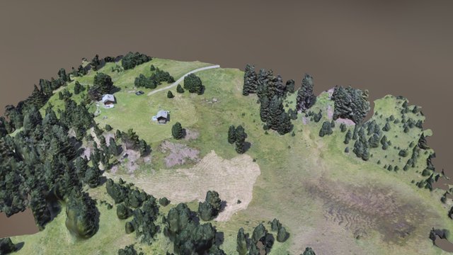 Hütte Gampen Alm 3D Model