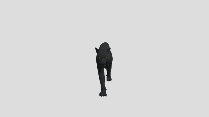 Animation Panthere 3D Model