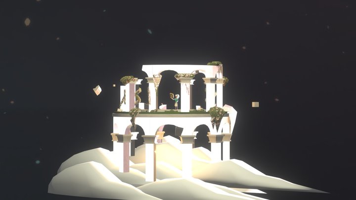 破碎的象牙塔 3D Model