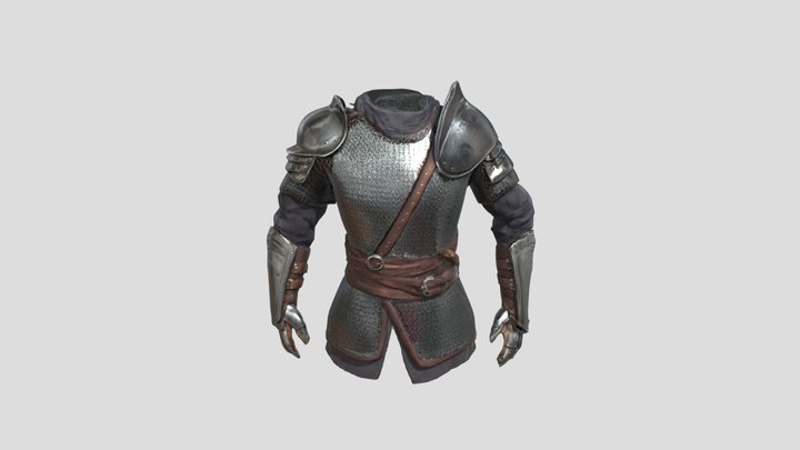 Knight's Armor Ensemble 3D Model