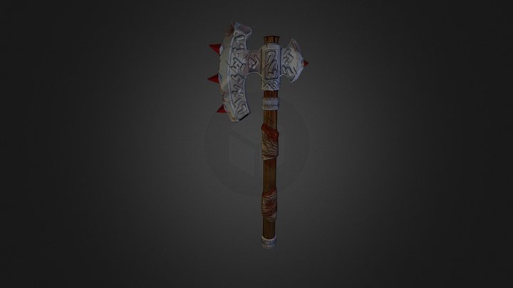 Fantasy Axe 3D Model