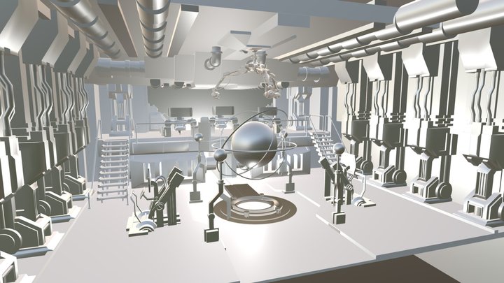 Lab Sci-fi 3D Model