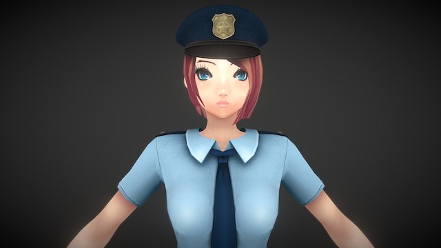 Police 3D Model