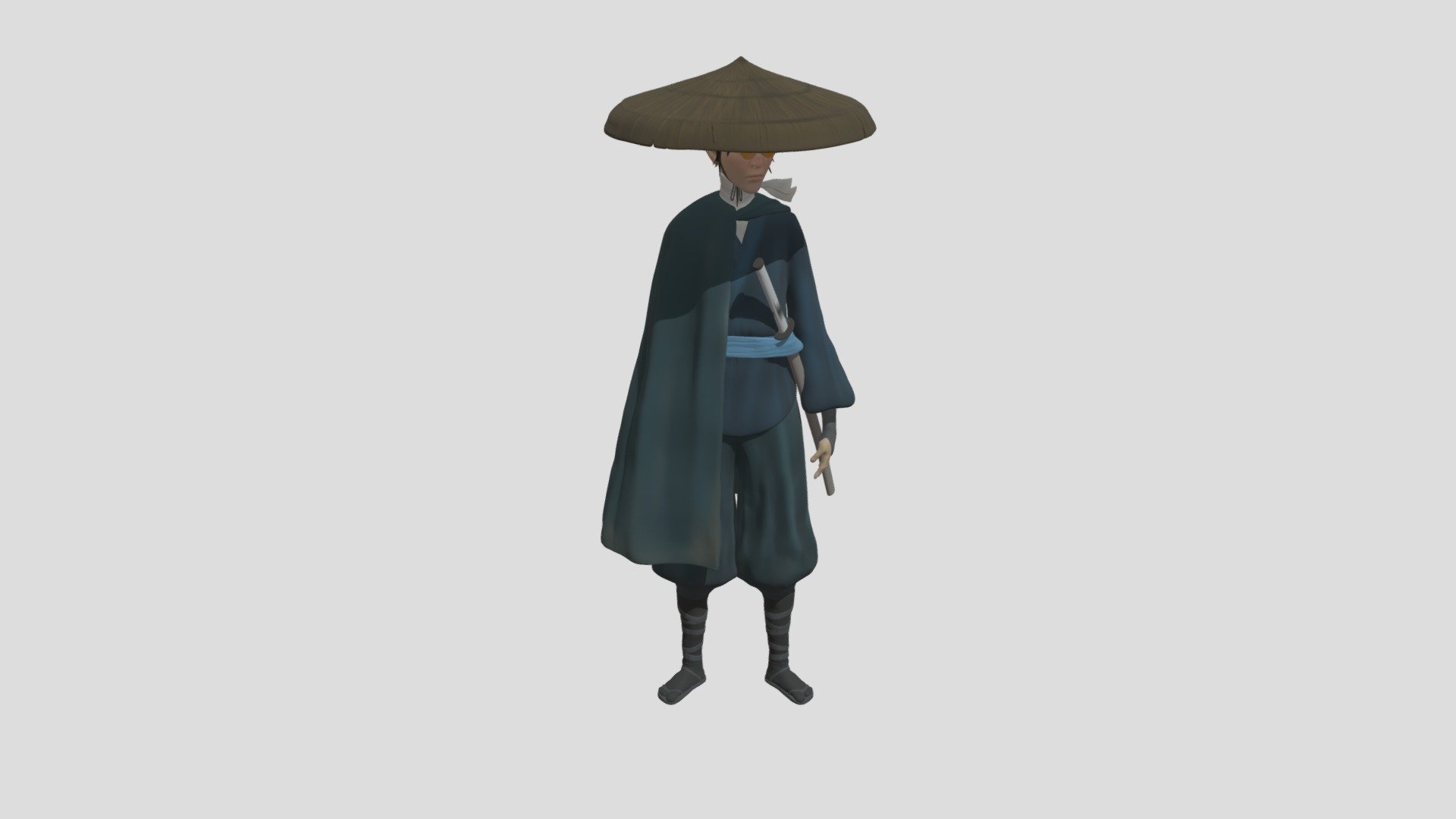 Mizu - The blue eye samurai - Download Free 3D model by 
