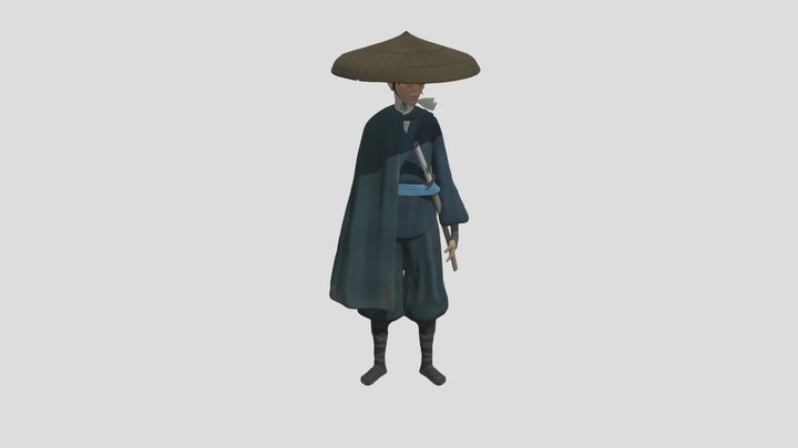 Mizu - The blue eye samurai 3D Model