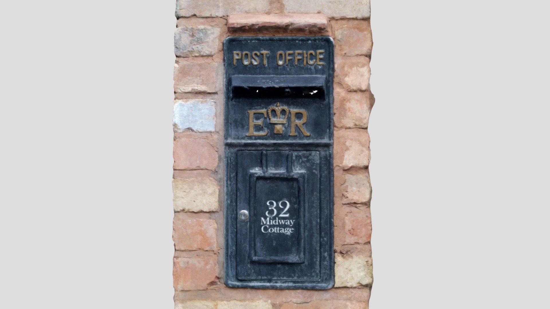 Black Royal Mail Post Box FREE 3DScanProjectB2