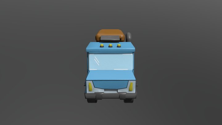 Stylized vehicle 3D Model