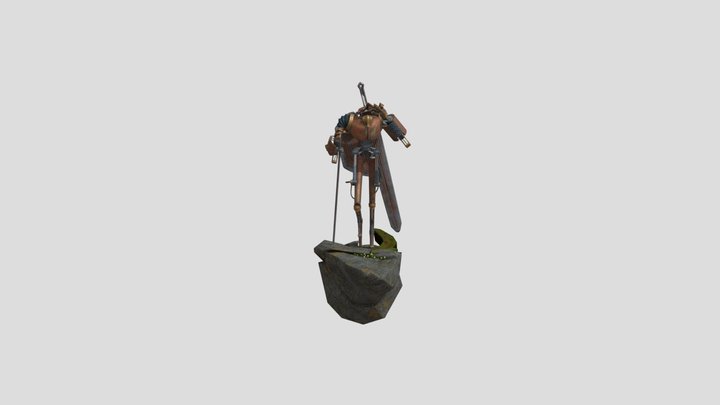 Steampunk Robot 3D Model