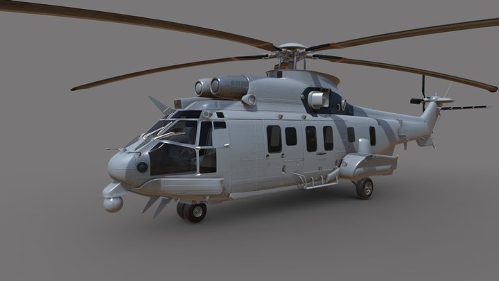 Eurocopter EC 725 3D Model