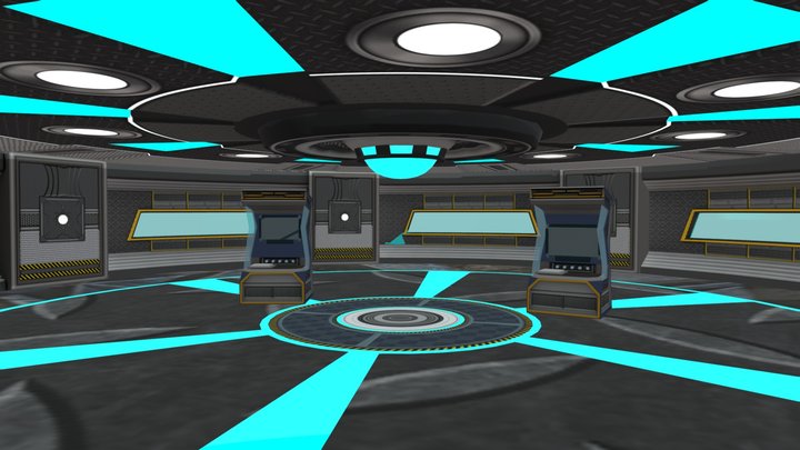 Sci Fi Station 3D Model
