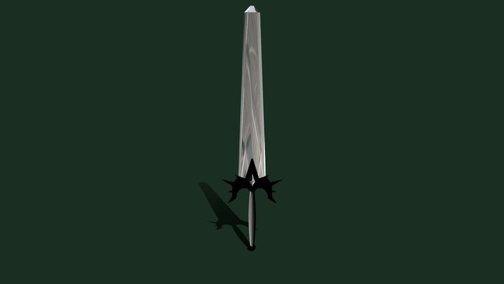 Textured Excalibur 3D Model