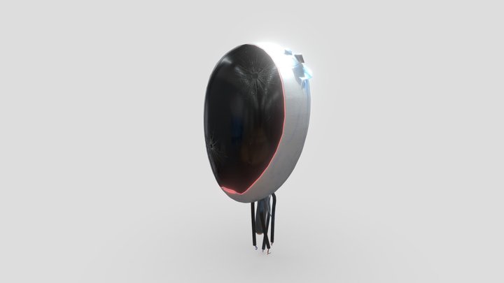 Severed robot head 3D Model