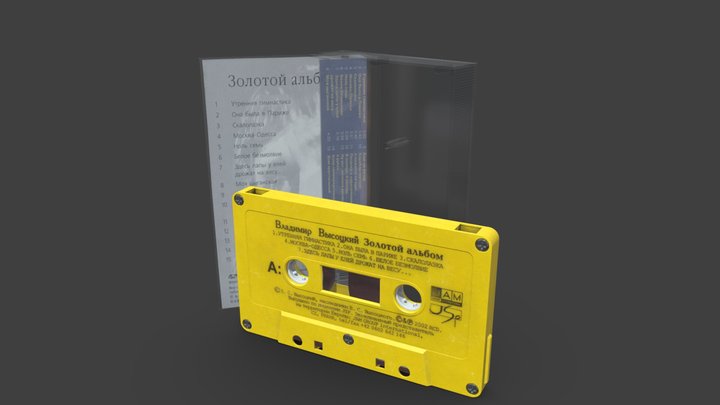 Compact Cassette V.Vysotsky Golden Album 3D Model
