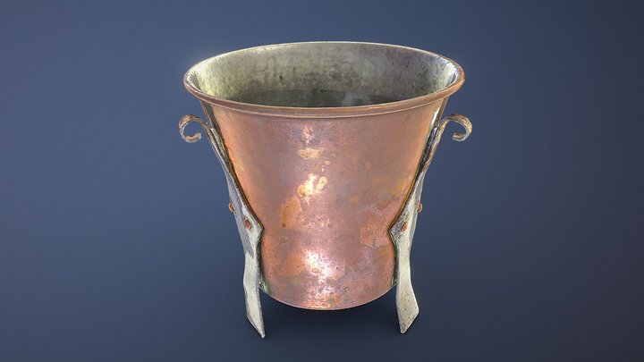 Copper vase 3D Model