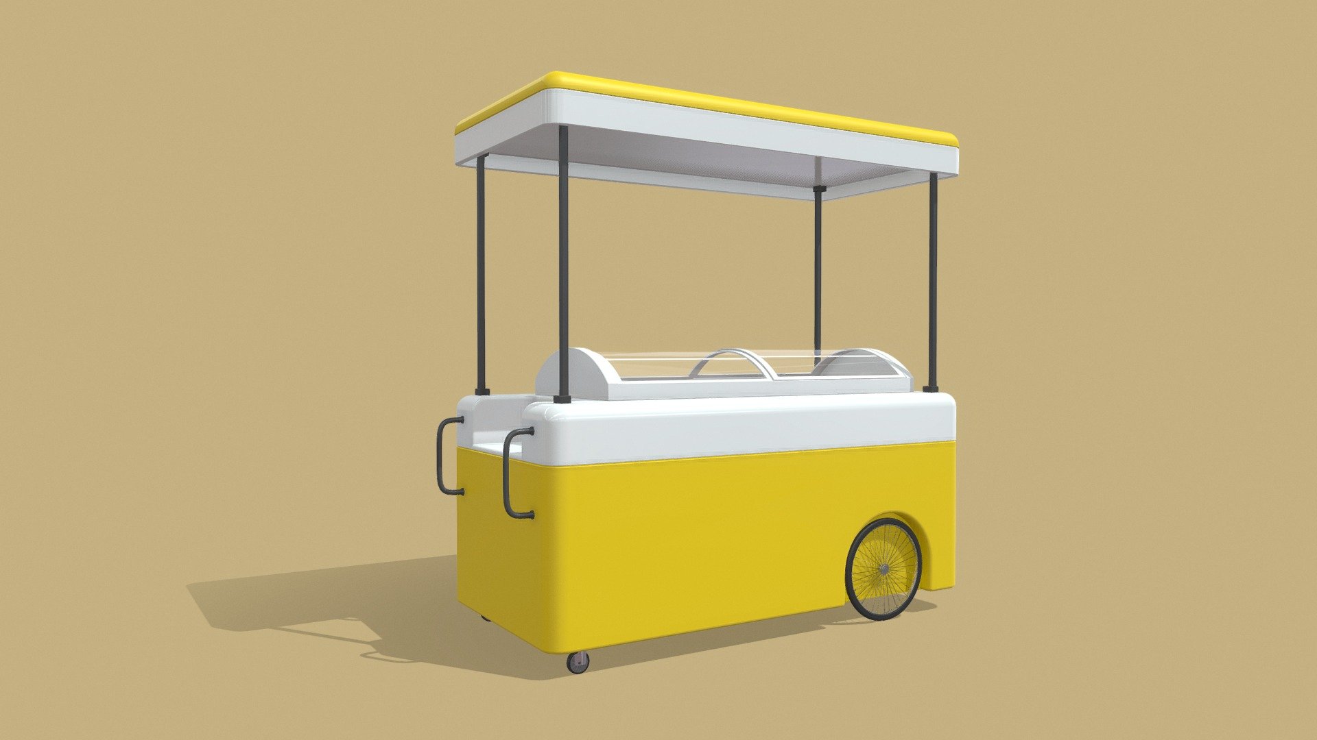 Gelato Push Cart - Buy Royalty Free 3D model by CGBee (@cg.bee ...