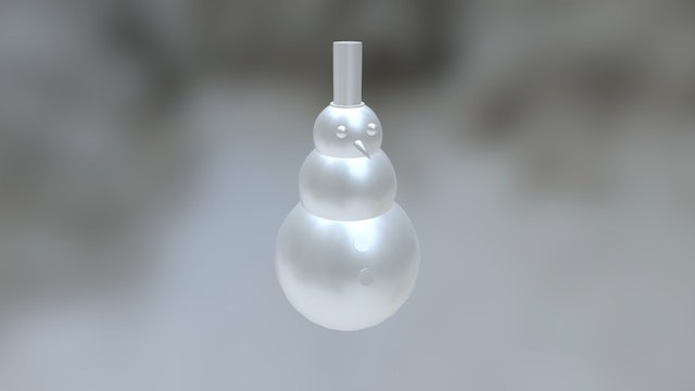 Boneco de neve 3D Model