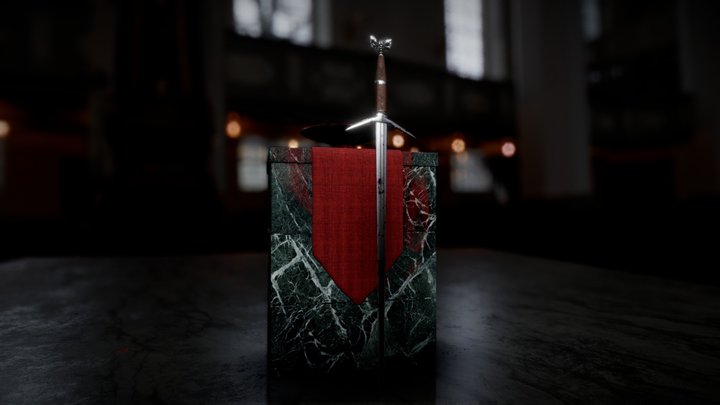 Sword and Bloody Altar 3D Model