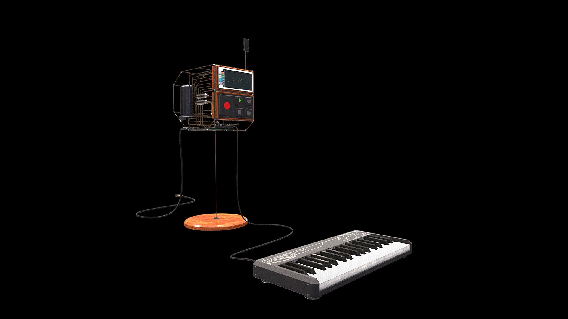 Computer arpeggiator sequencer Download Free 3D model by zhenkoest (zhenko) [8bb9c54] Sketchfab