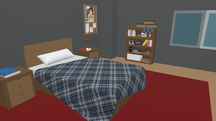 Derek's Room 3D Model