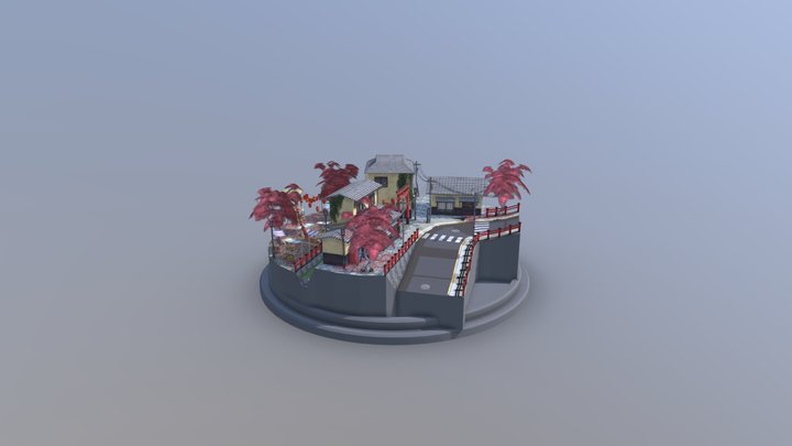 Kyoto City Scene 3D Model